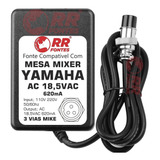 Fonte Ac 18,5v Para Mesa Mixer Yamaha Pa-10 Mw10c Mw8cx Mg12