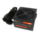 Fonte Atx 500w Real Ktrok Kt-ps500w 80+bronze Pfc Ativo Cor Preto 110v/220v