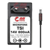 Fonte Carregador 14v Para Microfone Sem Fio Tsi Ud-1000 Novo