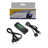 Fonte Carregador Bivolt 100-240v +cabo Usb Para Psp Go N1000