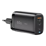 Fonte Carregador Turbo 65w Essager (2x Tipo C + 1x Usb-a)