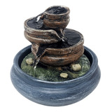 Fonte Cascata 3 Quedas Redonda Decorativa Meditação Yoga