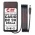 Fonte Dc 9v 850ma Para Piano Teclado Casio Ctk 480 Ctk 481