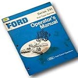 Ford 241 Series Pull Type Harrow Operators Manual