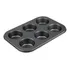 Forma Aço Inox Com 6 Cavidades Para Cupcake Empada Bolinhos