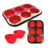 Forma Antiaderente Cupcake 6 Cavas C/forminha Silicone Ingá