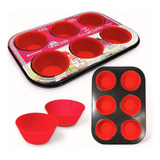 Forma Antiaderente Cupcake 6