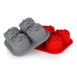 Forma De Gelo De Silicone Formato De Flor Rosa Grande Drink