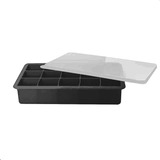 Forma De Gelo Em Silicone 15 Cubos Com Tampa Papinha Sobremesas Flexível