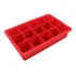 Forma De Gelo Papinha De Silicone 15 Cubos Livre De Bpa Cor Vermelho