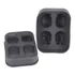 Forma De Gelo Silicone Esferas Caveira Festas Drinks Bar Top Cor Preto