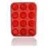 Forma De Silicone Para Muffins Cupcake Empada C 12 Cavidades Cor Vermelho