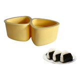 Forma Oniguiri Onigiri Dupla Para Bolinho De Arroz Amarela