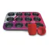 Forma Para Cupcakes Em Casa Tem Silicone 12 Compartimentos Cor Cinza