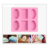 Forma Sabonete Silicone Molde Sabonete Retangular Oval