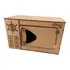Forno Microondas Brinquedo Infantil Mdf Desmontado Cor Cru