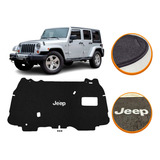 Forração Revestimento Capo Logo Jeep Wrangler 2009   2017