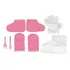 Forros De Cera Para Mãos E Pés  Parafina  Flanela Rosa  Mant