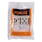 Foxlux Conector De Porcelana Bipolar 16mm² - Corrente Até 50a - Isolação Até 600v (externo) - Pacote Com 2 Unidades - Alta Qualidade E Segurança Para Instalações Elétricas
