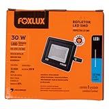 Foxlux Refletor LED 30W 6500K Preto Bivolt