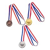 Foytoki 3 Peças Medalha Em Branco Medalha De Bronze Medalhas De Competição Medalhas De Corrida Medalha De Prêmio De Metal Medalha De Esportes Escolares Medalha De Recompensa Medalha De