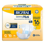 Fralda Bigfral Derma Plus Econômica G 16 Unidades