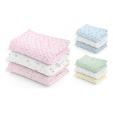 Fralda Cueiro Estampado Crianca Bebe 80x60 Cm Contem 3 Uni