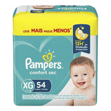 Fralda Pampers Confort Sec Tam. Xg 11 A 15kg - 54 Unidades