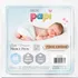 Fralda Pinte E Borde Branca Papi Luxo 70x70cm Com 05 Un