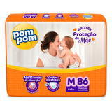 Fralda Pom Pom Derma Protek Hiper M 86 Unidades