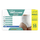 Fralda Roupa Intima Vida Nova Pants Comfort 16 Unidades Tamanho P m