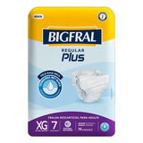Fraldas Para Adultos Descartáveis Bigfral Regular Plus Xg X 7 U