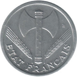França - 0,50 Cents, 1.942 - Vichy - 2ª Guerra Mundial. 
