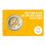 França 2021 - Coincard Jogos Olímpicos - 2 Euros Cc - F C