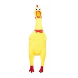 Frango Amarelo De Borracha Para Cães Com Som 31cm