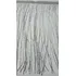 Franja Fios Prateado 20cm Largura P  4 5 Metros Comprimento