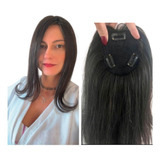 Franja Franjão Tipo Topo Cabelo Natural Humano 45cm Base 8x9