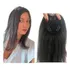 Franjão Topo Cabelo Natural Castanho Escuro 65cm Com Tic Tac