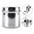 Frasco Armazenamento Aço Inox 8cm Gaze Algodão Consultório