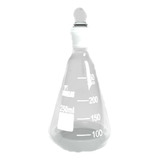 Frasco Erlenmeyer Graduado C  Rolha De Vidro 250ml