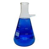 Frasco Kitazato Com Saída Superior De Vidro 1000ml