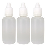 Frasco Plástico De 60ml   Conta Gotas   100un Tampa Lacre 