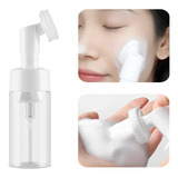 Frasco Pump Limpeza Facial Espuma Skin Care Escova Silicone