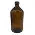 Frasco Vidro Âmbar Quimio 1000ml Com Tampa Ambar