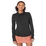 Free People Blusa Feminina Em Camadas Para O Dia A Dia – Gola Drapeada E Mangas Compridas Com Caimento Justo, Blusa De Inverno Aconchegante E Confortável, ébano, Pp