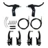 Freio Bike V Brake Completo Bicicleta Mtb C/ Manente Sapata