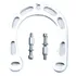 Freio De Bicicleta V brake Booster Ferradura Alumínio Cores Cor Prata