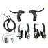 Freio V-brake Nylon Dianteiro E Traseiro Maçaneta Cabos Conduíte