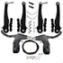 Freio V-brake Preto Manete Nylon Cabos Conduite Terminais