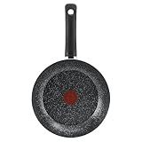 Frigideira Francesa Rochedo Stone Pro 28 Cm, Efeito Pedra - Preto E Cinza